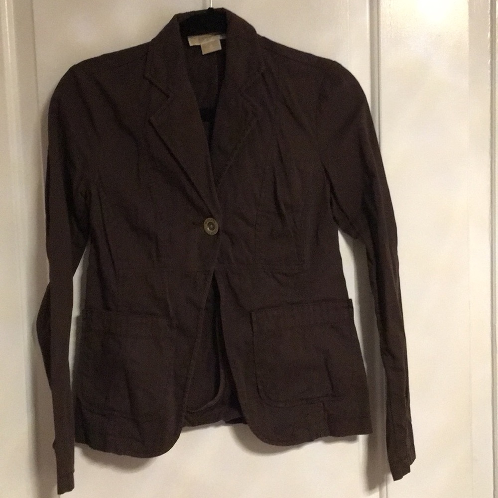 Michael Kors brown jacket and pant set